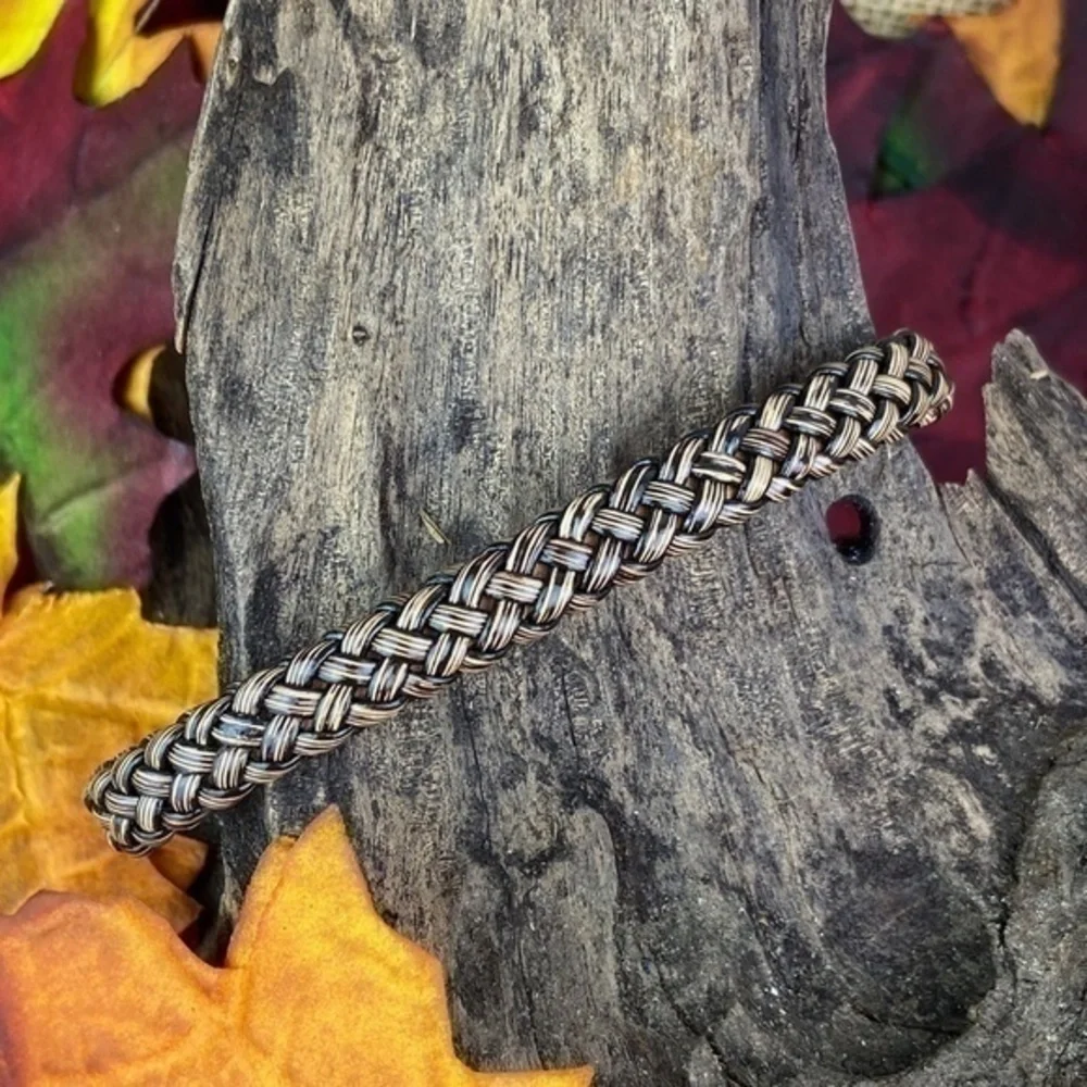 Mens Bracelets Bundle Adjustable Leather and Hemp Bracelets Bundle